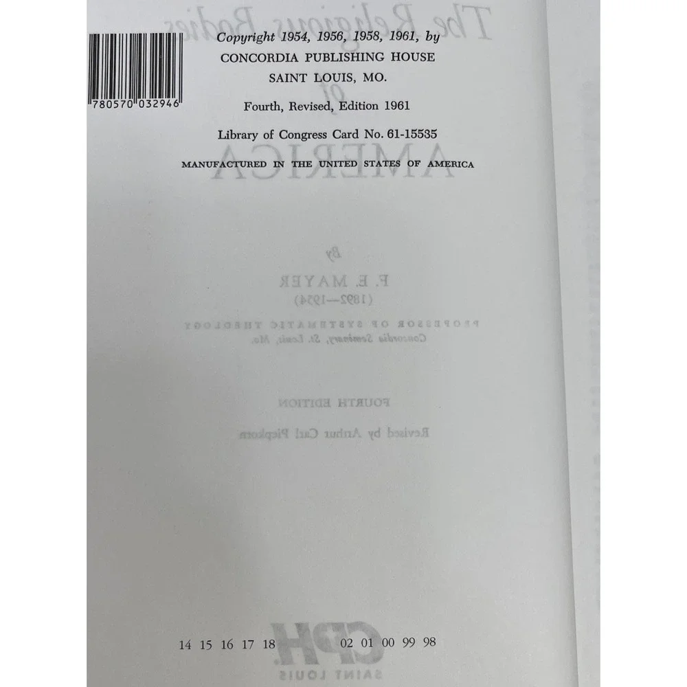 The‎ Religious Bodies Of America By F. E. Mayer